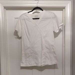 Cherokee Women's White Scrub Top